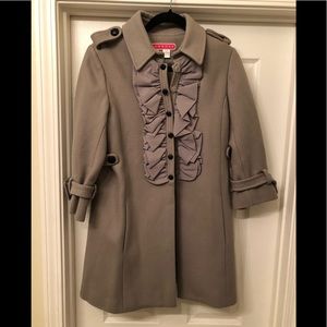 Anthropologie - Manoush Gray 3/4 Sleeve Coat